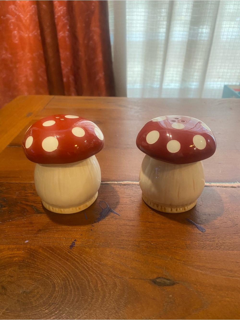 Mushroom salt and pepper shakers